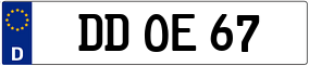 Trailer License Plate